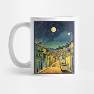 Escadaria Selaron Starry Night Brazil Vintage Tourism Travel Poster Art Mug